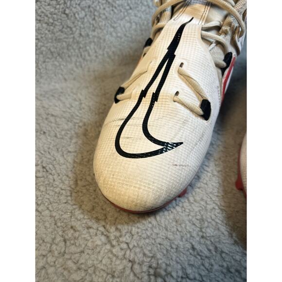 Men’s Nike Alpha Menace Elite 3 Pro M 10 Football Cleats White Red CT6649-103 - Picture 8 of 15